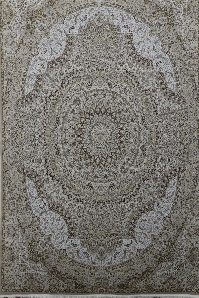 Alkaffary Bashayer Area Rug, Living Room & Majlis Rug, Luxury Heritage Arabic Design High-Quality Materials, 200X300 cm, Beige - Image 1